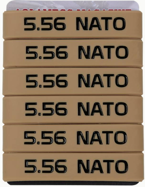 5.56 Nato Magasin Markeringsband - Brun-Svart