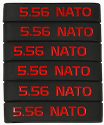 5.56 Nato Magasin Markeringsband - Svart-Röd