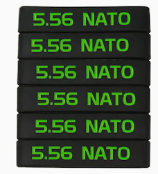 5.56 Nato Magasin Markeringsband - Svart-Grön
