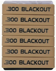 300 Blackout Magasin Markeringsband - Brun-Svart