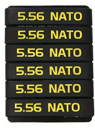 5.56 Nato Magasin Markeringsband - Svart-Gul