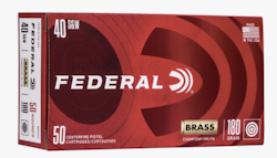 Federal - .40 S&W FMJ Brass 180gr - 50/Box