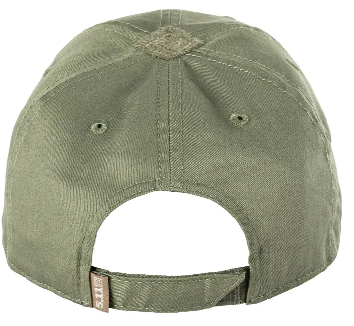 5.11 - Leather box logo cap - Tank Green (837)