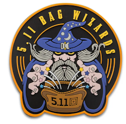 5.11 Bag Wizards Patch - Black (019)