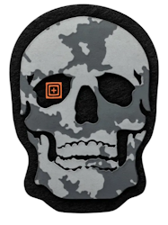 5.11 - Painted Skull Patch - Grey (029)