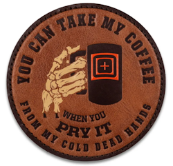 5.11 - Coffee Leather Patch - Brown (108)