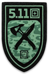 5.11 - Crossed Blade Axe Patch - Green (194)
