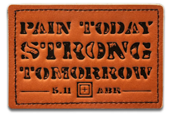 5.11 - Pain Today Strong Tomorrow Patch - Brown (108)