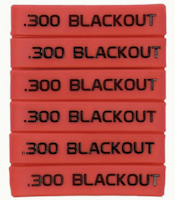 300 Blackout Magasin Markeringsband - Röd - Svart