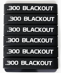 300 Blackout Magasin Markeringsband - Svart - Vit