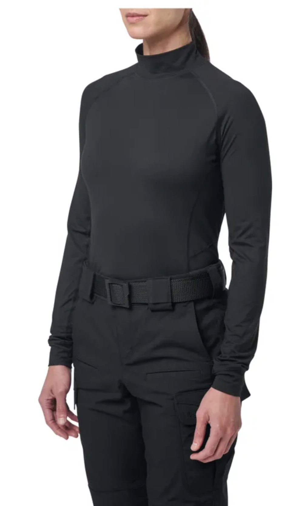 5.11 - Women's Mock Neck Long Sleeve Top - Black (019)