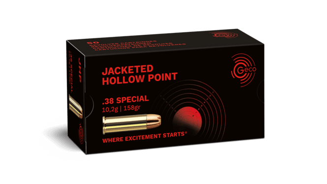Geco - .38 Special - Jacketed Hollow point - 158gr - 50/ask
