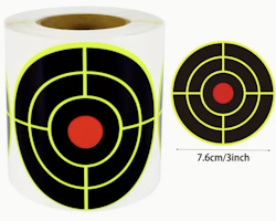 Fluorescent Splatter Target - Circle - 200 Pack