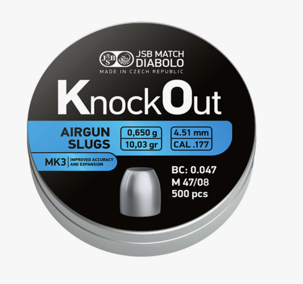 JSB - KO Slugs MKIII - 4,51mm - 0,650g - 500st
