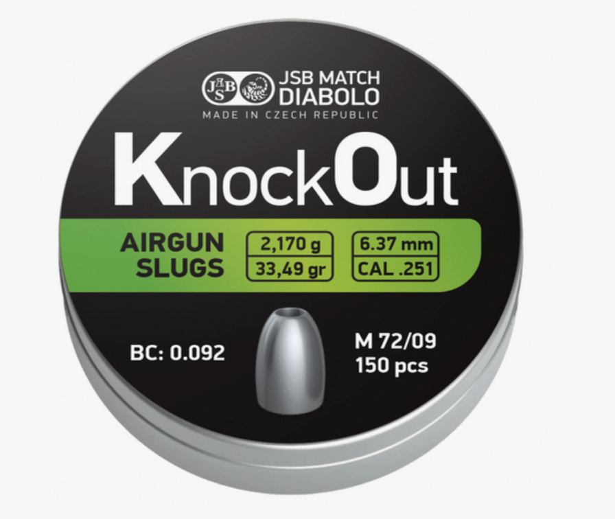 JSB - KO Slugs - 6,37mm (0.251) - 2,170 - 150st
