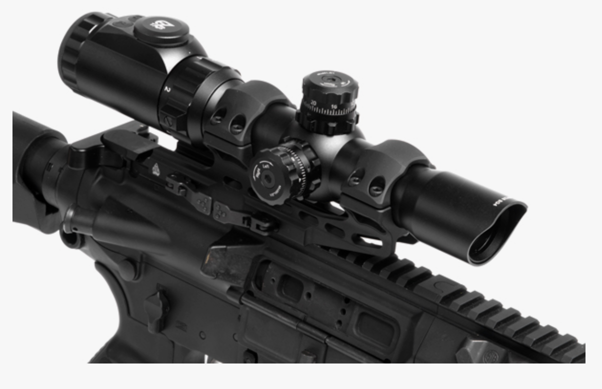 UTG - ACCU-SYNC - QR 30mm High Pro. 50mm Offset Picatinny