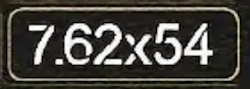 7,62 x 54 - Sticker
