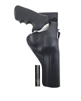 Falco - Redhawk S&W L-stomme, 6", svart läder, kontrastsöm