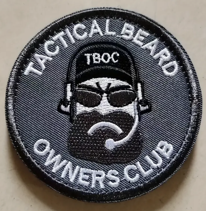 Tactical Beard - Grey beard - Patch