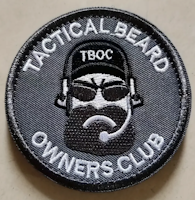 Tactical Beard - Grey beard - Patch