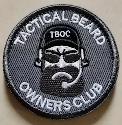 Tactical Beard - Grey beard - Patch