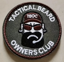 Tactical Beard - Brown with Black beard - Patch