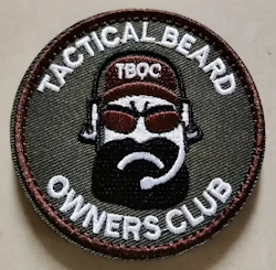 Tactical Beard - Brown with Black beard - Patch