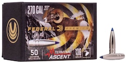 Federal - Premium Terminal Ascent Bullets - 270 Cal (.277) - 136gr - 50/Box