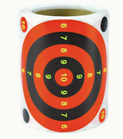 Fluorescent Splatter Target - Circle - Orange - 100 Pack