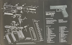 Glock - Gun Cleaning Bench Mat - Gen 5 - Svart