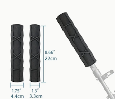 Ljuddämparskydd med Molle-system - Svart