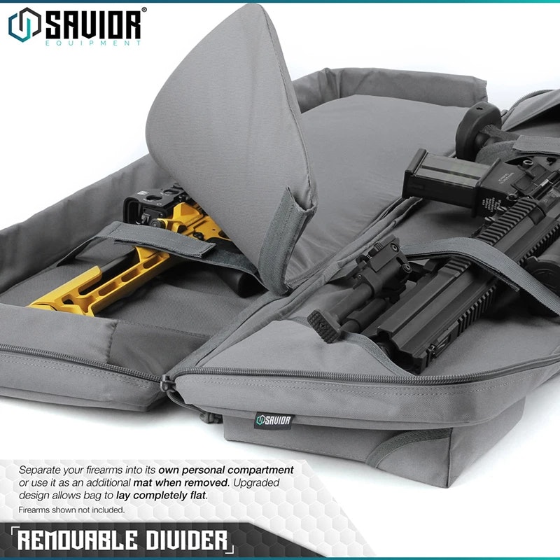 Savior Equipment - Urban Warfare 55" Double Rifle Case - Grå