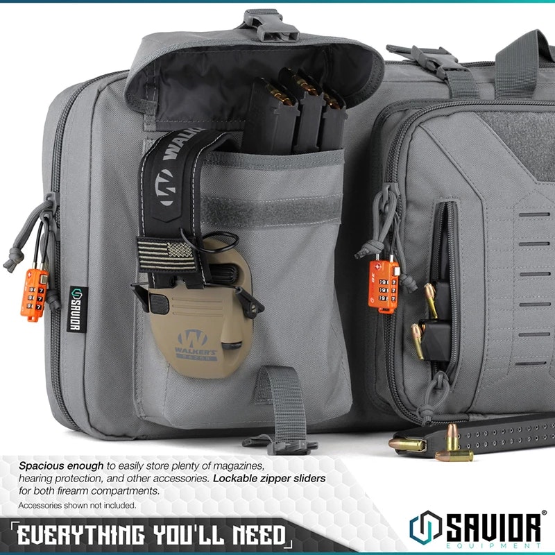 Savior Equipment - Urban Warfare 51" Double Rifle Case - Grå