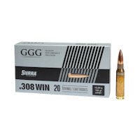 GGG - Ammo .308 Win - 168gr - HPBT Sierra Matchking - 20/Box