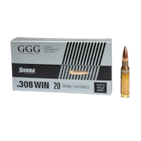 GGG - Ammo .308 Win - 190gr - HPBT Sierra Matchking - 20/Box