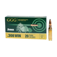 GGG - Ammo .308 Win - 180gr - HPBT Sierra Gameking - 20/Box