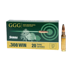 GGG - Ammo .308 Win - 180gr - HPBT Sierra Gameking - 20/Box