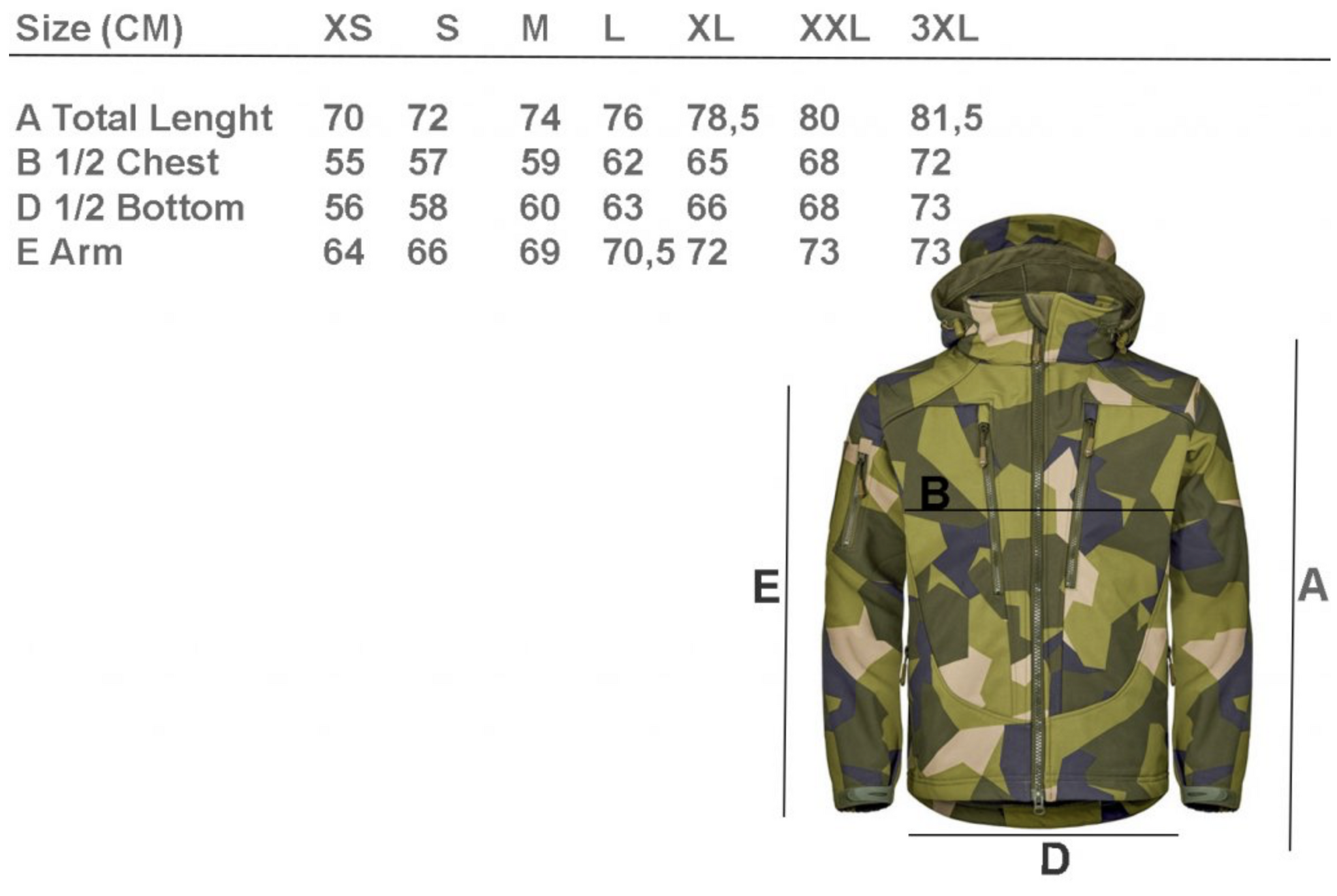 Softshell Defender Jacka - M90 Camo