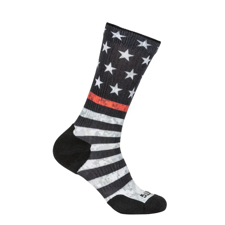 5.11 - Sock and Awe - Thin Red Line - Multi (999)