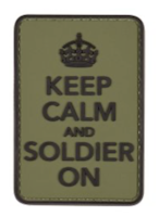 Keep calm and soldier on - PVC