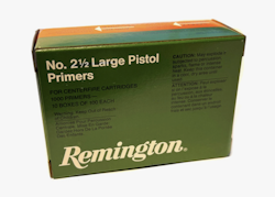 Remington - Primer Large Pistol #2 1/2 - 1000/Box