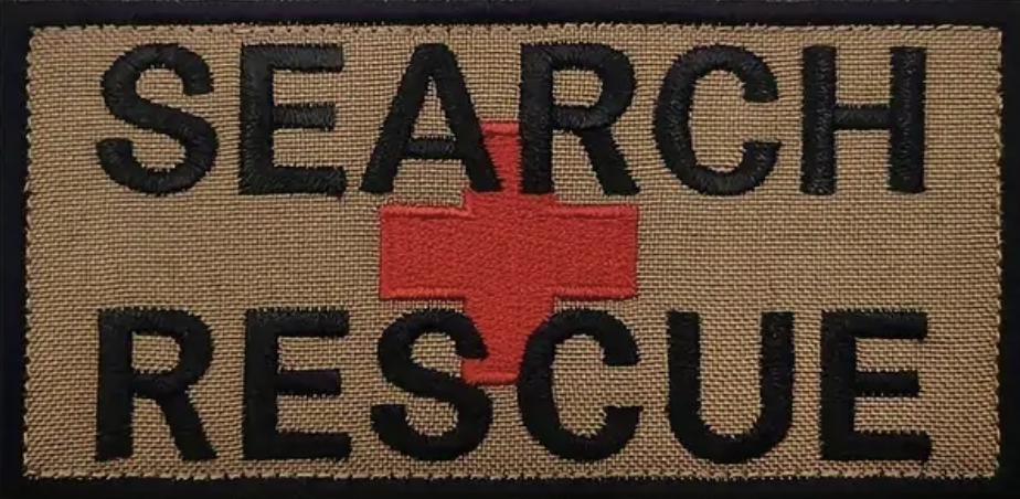 Search Rescue - Brown - Patch