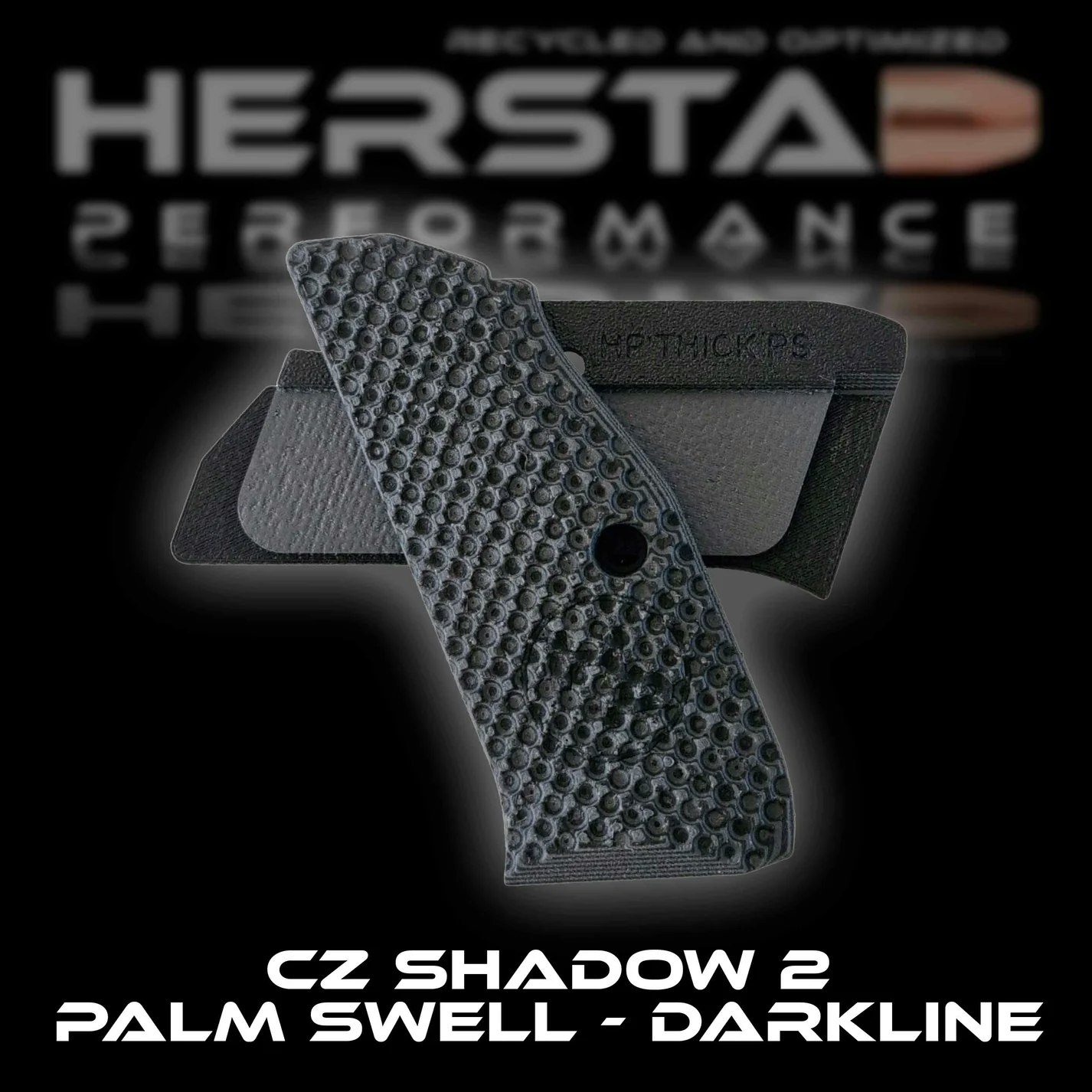 Herstad Performance - CZ Shadow 2 - Darkline - Palm Swell (Thick) - Dark Grey (Black Logo)