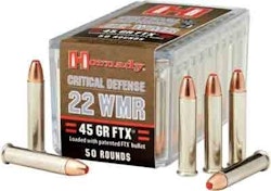 Hornady - Critical Defense Ammunition - 22 Wmr - 45 gr - FTX CD - 50/Box