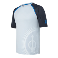 Beretta - Roundneck Logo T-Shirt - Ice Grey & Blue