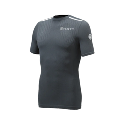 Beretta - Flash Seamless Underwear Short Sleeves - Ebony & White