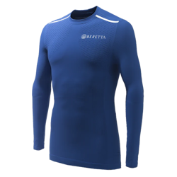 Beretta - Flash Seamless Underwear Long Sleeves - Blue Navy & Blue Beretta