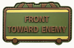 Front toward enemy - Pvc - Grön/brun - Patch
