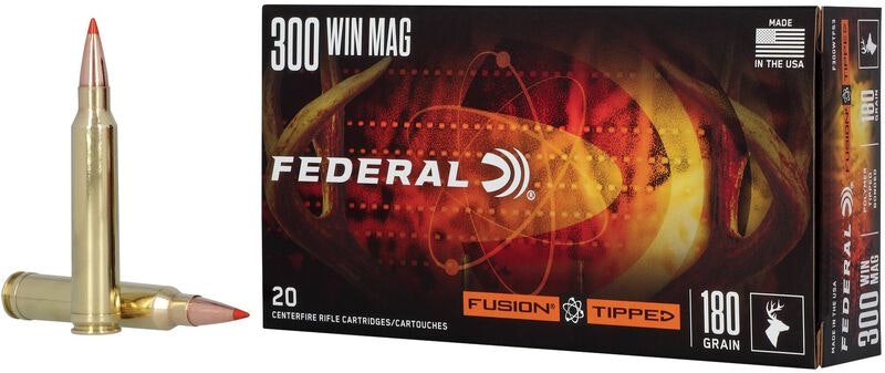 Federal - Fusion Tipped Ammo - .300 Win Mag - 180gr - 20/Box