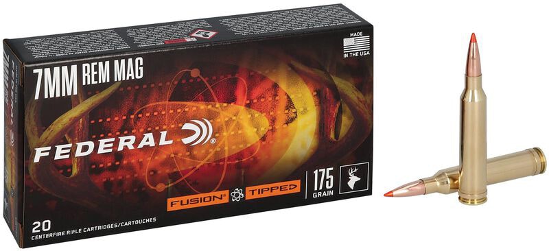 Federal - Fusion Tipped Ammo - 7mm Rem Mag - 175gr - 20/Box